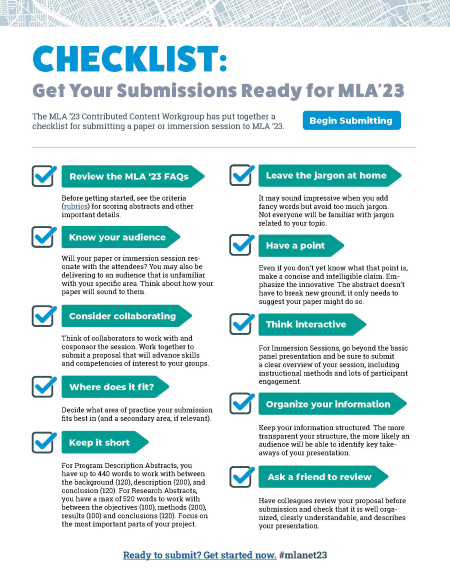 Mla Blogs Download The Checklist Get Your Submissions Ready For Mla 23 Mla Blogs Download The Checklist Get Your Submissions Ready For Mla 23