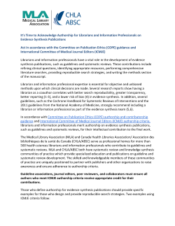 MLA Authorship Statement