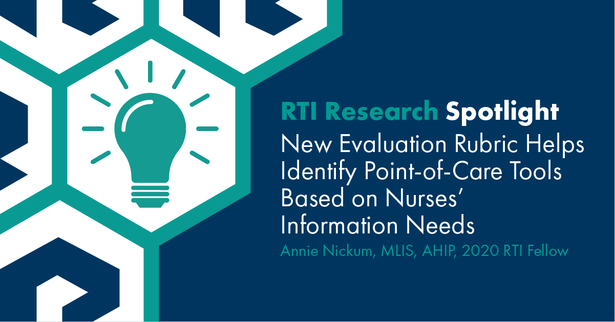 RTI Research Spotlight Annie Nickum, 2020 Research Fellow