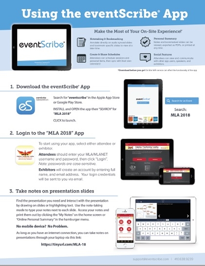How to use the MLA '18 App
